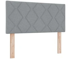 LED galvūgalis Šviesiai pilka 90 cm audinys