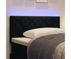 LED galvūgalis Juodas 100 cm audinys