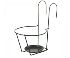 Garden Center Garden_Cente Pakabinamas gėlių laikiklis su lėkšte Sodo Centras, D16,5 cm
