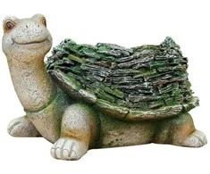 Kodansha America Garden_Cente Statula "Vėžlys" NF36140, 29.7 cm x 21.2 cm x 18.7 cm, žalia