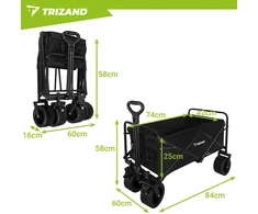 Gardlov 23084 foldable transport trolley
