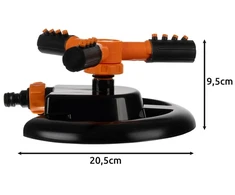 Gardlov 3-arm rotating sprinkler