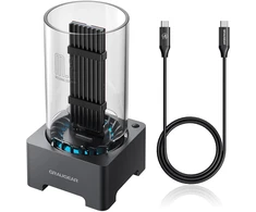 GAU GRAUGEAR G-M2DK-U4-40G saugojimo diskų prijungimo stotis USB 3.2 Gen 2 (3.1 Gen 2) Type-C Pilka