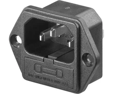 GBC Lizdas IEC korpusinis su saugiklio lizdu 10A 230V