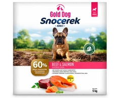 NutraGold GDD Gold Dog Snocerek jautiena ir lašiša – sausas Maistas šunims – 5kg