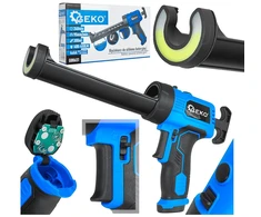 GEKO AKUMULIATORINIS SILIKONO PISTOLETAS LED 4xAA