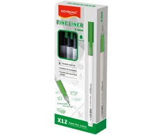 Gelinis rašiklis Keyroad FineLine 0.4mm, žalios spalvos
