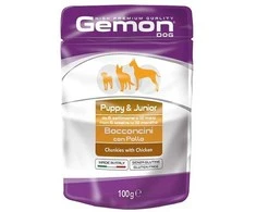 Gemon all breeds puppy konservuotas pašaras jauniems šuniukams su vištienos gabalėliais 100g