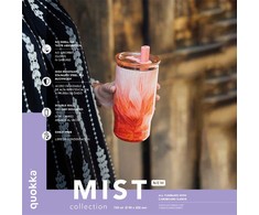 „Quokka Mist“ – nerūdijančio plieno termo puodelis 720 ml su šiaudeliu (persikų žiedlapiai)