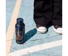 Quokka Solid - Stainless Steel Thermal Bottle 510 ml (Juodas Marble)