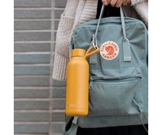 Quokka Solid With Strap - Stainless Steel Thermal Bottle 510 ml with Strap (Mustard)