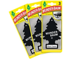 WUNDER-BAUM TREE oro gaiviklis „Juodas CLASSIC” komplektas 3vnt