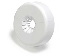 Giacomini Vamzdžio dangtelis, 12–18 mm, baltas