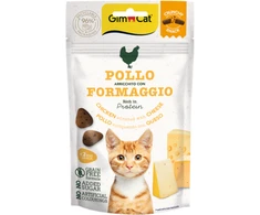 Gimcat Crunchy Snacks Chicken &amp; Cheese traškūs skanėstai višta/sūris 50g
