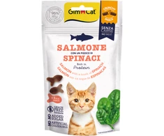 Gimcat Crunchy Snacks Salmon &amp; Spinach traškūs skanėstai lašiša/špinatai 50g