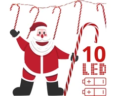 LUCA girlianda 10 LED lempučių saldainiai