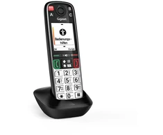 GIS Gigaset EASY 500HX Analoginio ryšio / DECT telefonas Skambintojo ID Juoda, Sidabras