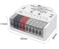 Gledopto LED valdiklis ZigBee MINI PRO+ RF, 12-24Vdc, 6A/CH, 10A MAX, RGB, RGBW, RGB+CCT, CCT, DIM, PUSH-DIM