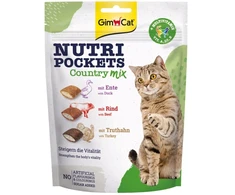 GMC GIMCAT Nutri Pockets Country mix – skanėstas katei – 150g