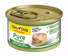 GMC GIMDOG Little Darling Pure Delight vištiena su ėriena – drėgnas ėdalas šunims – 85g