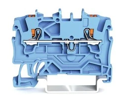 Gnybtas Wago 2202-1204, 2 jungčių 2,5 mm², 24A, mėlynas