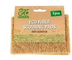 Go_Green Ekologiško pluošto šveitimo kempinėlės Go Žalias, 3 vnt.