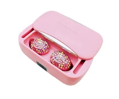 Goodbuy Crystal Bling belaidės ausinės rožinės spalvos