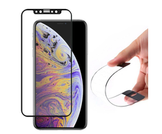 GoodBuy Flexible 9H visiškai uždengtas rėmeliu Apple iPhone 12 | 12 Pro juodas