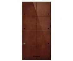 GR1 GRENTON TOUCH PANEL/ 8 TOUCH AREAS/ TF-BUS/ DARK, MADE OF NATURAL LEATHER FRONT