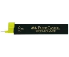 Grafitai Faber-Castell Super Polymer, B, 0.35mm, 12 vnt.