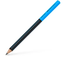 Grafitinis pieštukas Faber-Castell Jumbo Grip 2001 Two Tone, juodos / mėlynos spalvos
