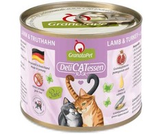 Fox4Pets Kačių Maistas - GRANATAPET DeliCATessen Aviena ir Kalakutiena Drėgnas 200g Be Grūdų