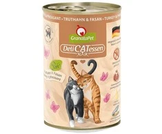 Granatapet DeliCatessen Kalakutiena ir fazanas – šlapias kačių maistas 400g