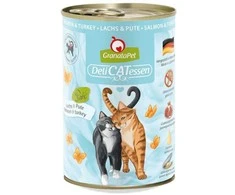 Fox4Pets Kačių Maistas - GRANATAPET DeliCATessen Lašiša Kalakutiena Drėgnas 400g