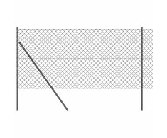 Grandinės tvoros tvirtinimas 10 x 1 m PVC dengtas plienas Pilka