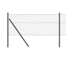 Tvorelės stulpas Pilka 25 x 0,4 m (60 x 60 mm tinklelis)