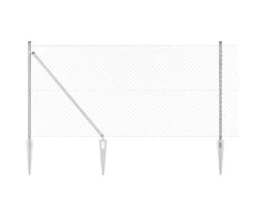 Tvorelės stulpas Sidabro 10 x 1 m (40 x 40 mm tinklelis)