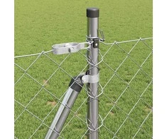 Tvorelės stulpas Sidabro 10 x 0,8 m (60 x 60 mm tinklas)