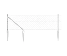 Tvorelės stulpas Sidabro 10 x 0,4 m (60 x 60 mm tinklelis)