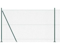 Tvorelės stulpas Žalia 10 x 1,5 m (40 x 40 mm tinklelis)