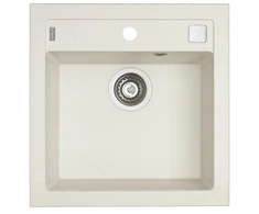 Granitinė plautuvė Alveus Formic 20-11 (balta) +vent+sif