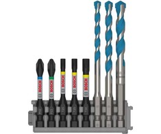 Grąžtas Grąžtų ir sukimo antgalių komplektas Bosch 2608577144; 8 vnt.