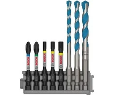 Grąžtas Grąžtų ir sukimo antgalių komplektas Bosch 2608577144; 8 vnt.