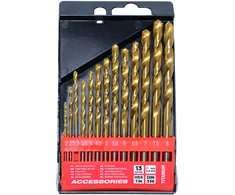 Grąžtas AW-Tools AWTOOLS METALO GRĄŽTŲ RINKINYS TITANINIS 13vnt./2-8,0mm/