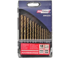 Grąžtas AW-Tools AWTOOLS METALO GRĄŽTŲ RINKINYS KOBALTINIS 13vnt./1,5-6,5mm