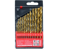 Grąžtas AW-Tools AWTOOLS METALO GRĄŽTŲ RINKINYS SU TITANO DANGA 13vnt./1,5-6,5mm/