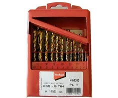 Grąžtas Makita Rinkinys grąžtų TYTAN HSS-G TIN 19szt 1-10mm