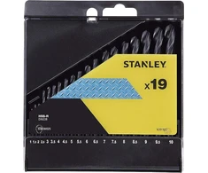 Grąžtas STANLEY GRAŽTŲ RINKINYS METALUI 19 vnt. 1-10 mm