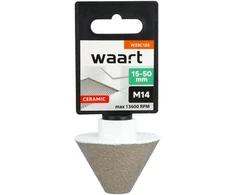 Grąžtas WAART DEIMANTINIS KŪGINIS NUPJAUTAS FREZA 15-50mm x M14