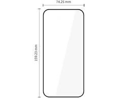 Grūdintas stiklas Tech-Protect Glass Fit+ 2 vnt. Xiaomi 17T Pro juodos spalvos